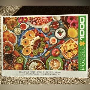 Eurographics “Breakfast Table” Jigsaw Puzzle, 1000 pieces, bright colors